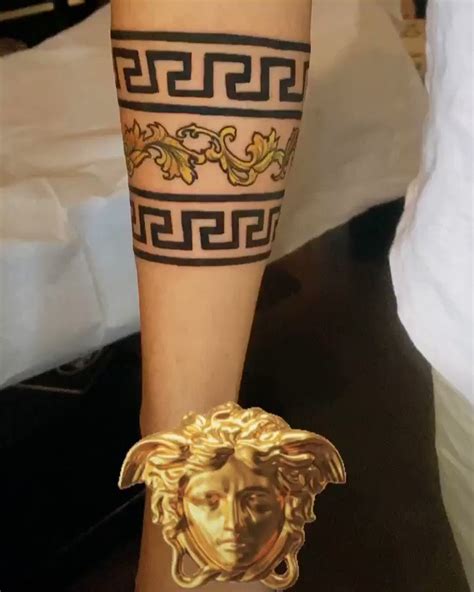 versace tattoo on neck|versace tattoos for women.